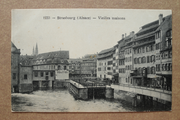 Ansichtskarte AK Strassburg Strasbourg Elsass 1910-1920 Vieilles maisons Häuser Gebäude Brücken Ortsansicht Frankreich France 67 Bas Rhin